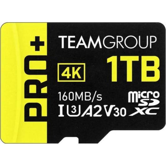 Cartão de Memória Team Group PRO+ TPPMSDX1TIA2V3003 1TB UHS-I U3 A2 V30