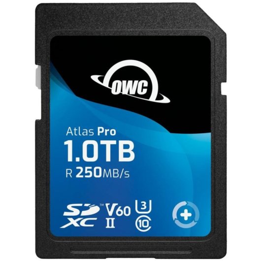 Cartão de memória Halasal OWC Atlas Pro 1TB SDXC UHS-II V60 resistente