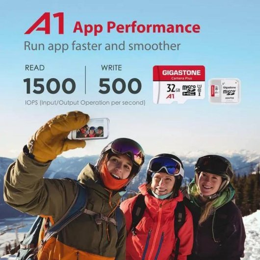Carte microSD Gigastone 32GB Camera Plus haute vitesse et résistance