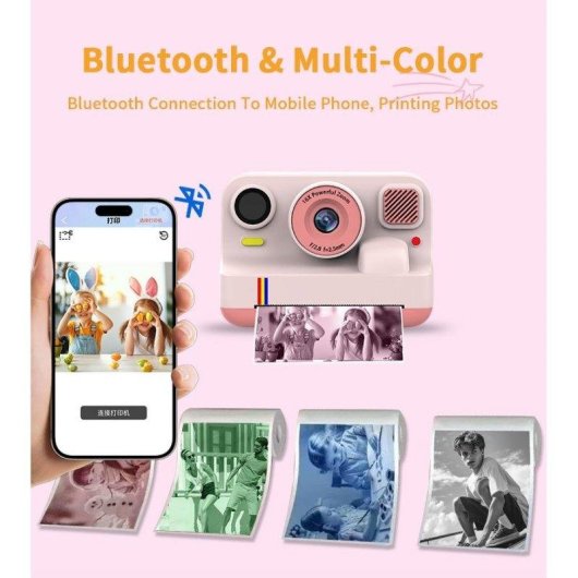 Cámara Compacta Blossom K12Pro-32G 48MP Doble Lente Bluetooth Blanca