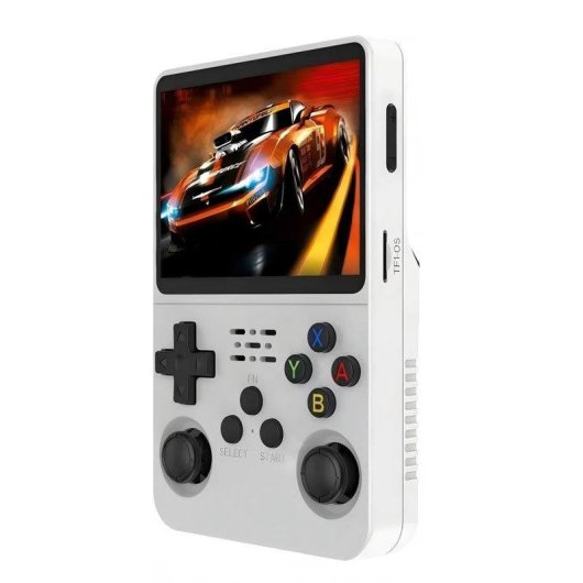 Autrucker R36S Consola portátil retro Linux 64GB IPS 3.5" Blanca