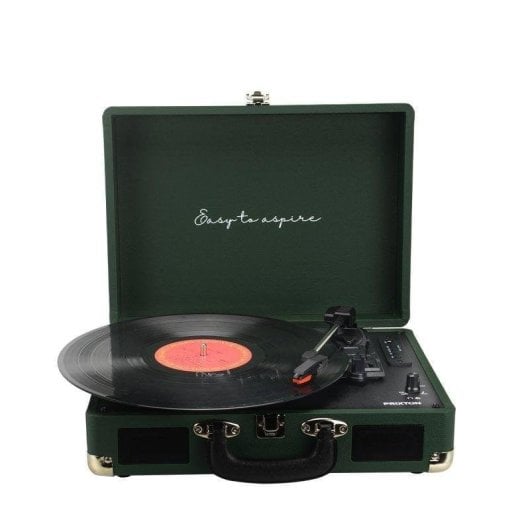 Tocadiscos Prixton VC400 10W RMS Bluetooth USB Tracción Correa Vinilo Digitalizador