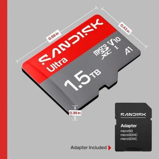 MicroSD-Karte SanDisk Ultra SDSQUJQ-1T50 1,5TB UHS-I A1 V10