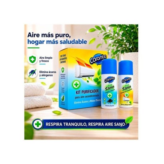 Kit Limpieza y Purificación Aire Acondicionado Caramba