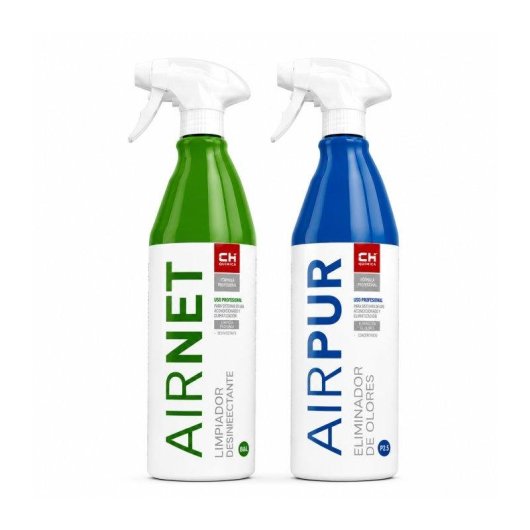 Pack limpiador aire acondicionado Bilake AIRNET + AIRPUR 2x750 ml higienizante y eliminador de olores