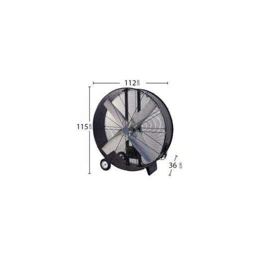 Ventilador Industrial de Suelo Bilake Maximum 1000W 112cm Motor Alta Resistencia Seguridad Metálica