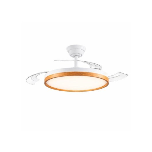Ventilador de Techo con Luz Bilake 45W Aspas Retráctiles Ultra Silencioso con Mando