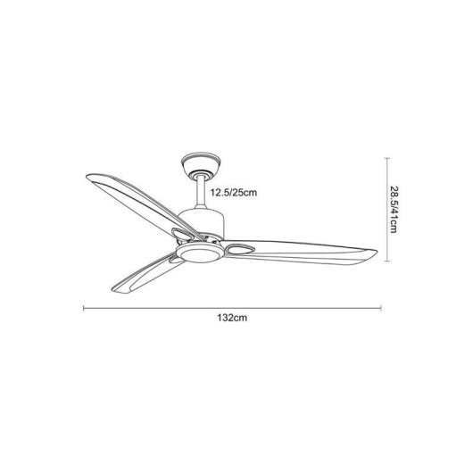 Ventilador de Techo Exterior Bilake Talaso Motor DC 132 cm 6 Velocidades Ultra Silencioso