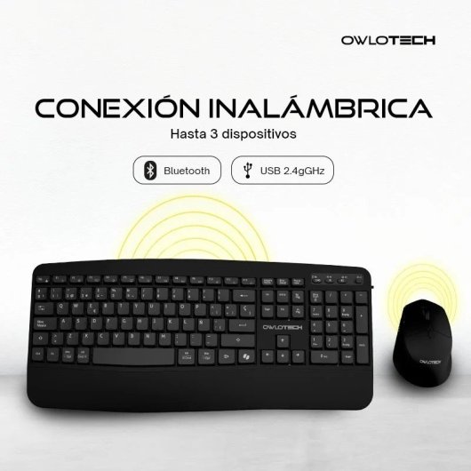 Alurin Flow AIO i5-12400 /16GB/1TB/24" Windows Home, Altura regulable + Owlotech MK500 Combo