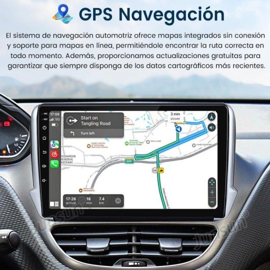 Autoradio JUNSUN Peugeot 208/2008 6+128 GB Android 15