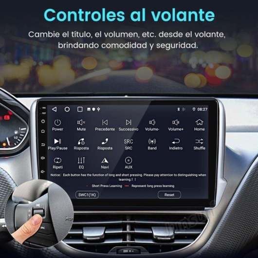 Autoradio JUNSUN Peugeot 208/2008 6+128 GB Android 15