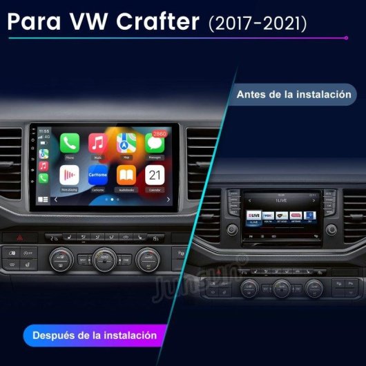 Autoradio JUNSUN Android 15 10" 2GB 64GB GPS CarPlay VW Crafter