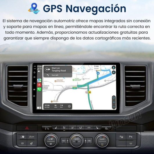 Autoradio JUNSUN Android 15 10" 2GB 64GB GPS CarPlay VW Crafter