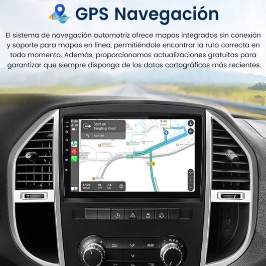 Autoradio JUNSUN Mercedes Vito W447 2+64 GB Android 15 CarPlay
