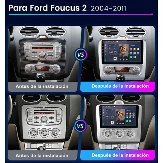 Autoradio JUNSUN Android 15 2+64GB CarPlay Android Auto Ford Focus MK II