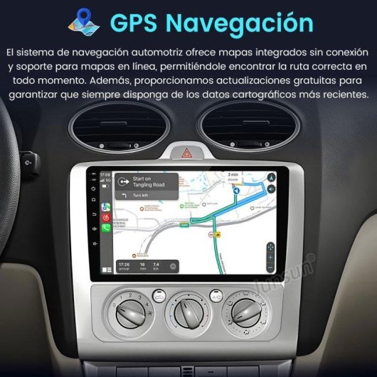 Autoradio JUNSUN Android 15 2+64GB CarPlay Android Auto Ford Focus MK II