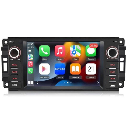 Autoradio 7 IPS JUNSUN 2+64GB CarPlay Android Auto Drahtlos GPS Bluetooth
