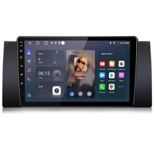 Autoradio JUNSUN 2+64gb Android 15 CarPlay GPS BT Wifi BMW E39/E38/E53
