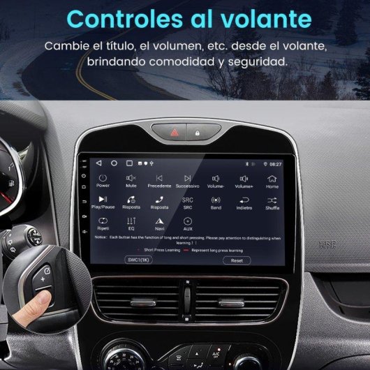 Autoradio JUNSUN 10,1 Android 15 CarPlay Android Auto GPS Renault Clio