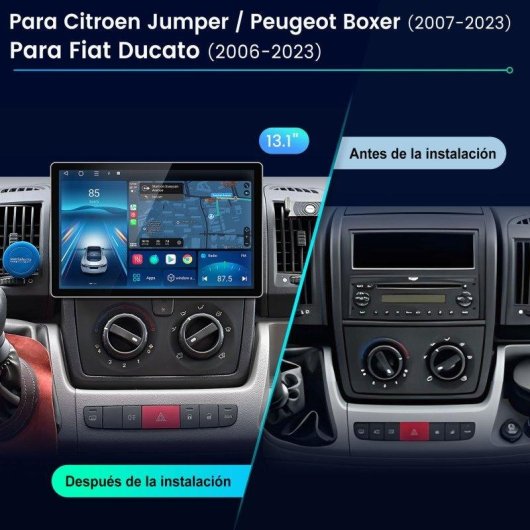 Autoradio JUNSUN 13,1 Zoll 6+128GB Android 15 CarPlay GPS