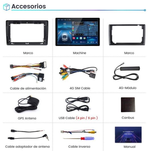 Autoradio JUNSUN 13,1 Zoll 6+128GB Android 15 CarPlay GPS