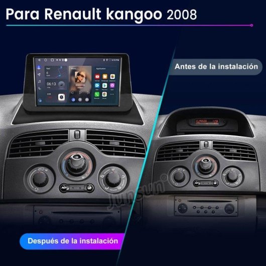 Autoradio Junsun 9 Zoll IPS CarPlay und Android Auto kabellos