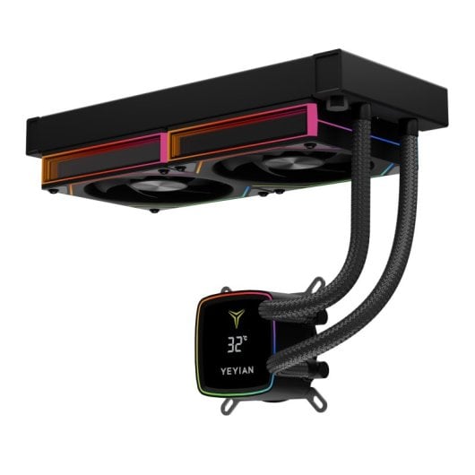 Refrigeración líquida Yeyian Cryostar 240 240mm 2 ventiladores ARGB PWM