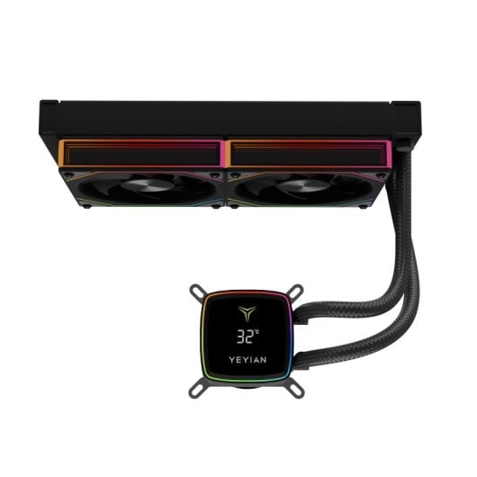 Refrigeración líquida Yeyian Cryostar 240 240mm 2 ventiladores ARGB PWM