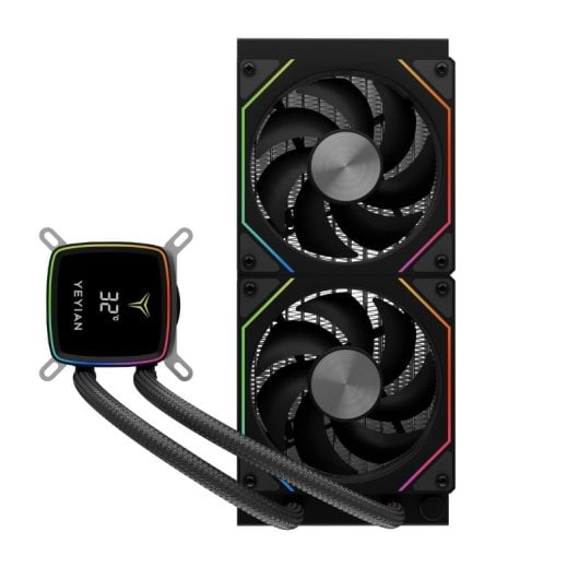 Refrigeración líquida Yeyian Cryostar 240 240mm 2 ventiladores ARGB PWM