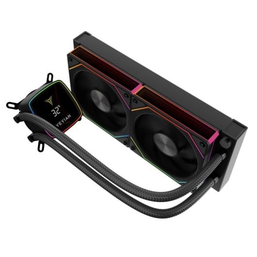 Refrigeración líquida Yeyian Cryostar 240 240mm 2 ventiladores ARGB PWM