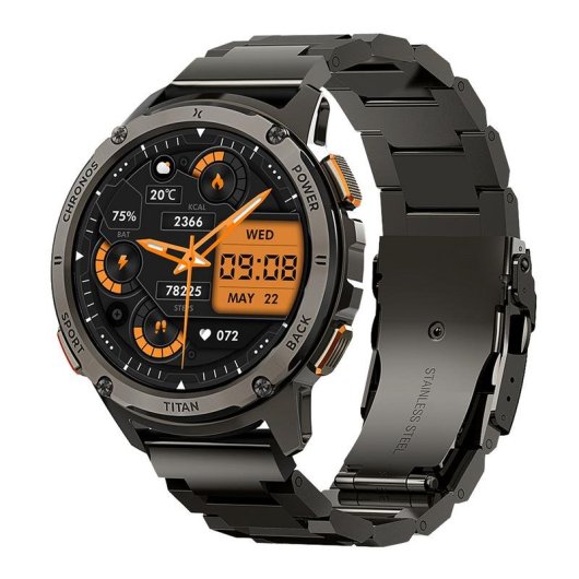 MAXCOM FW110 Bluetooth 1,43'' AMOLED Schwarz Armband Schwarz Blutdruckmesser SpO2