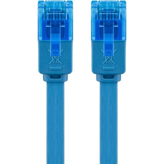 Cable de red Goobay 96295 Cat6a 0,5 m plano azul U/UTP RJ-45 macho-macho