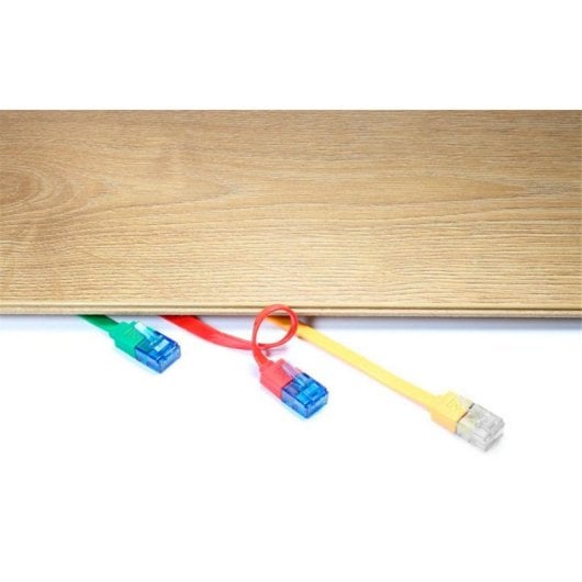Cable de red Goobay 96295 Cat6a 0,5 m plano azul U/UTP RJ-45 macho-macho