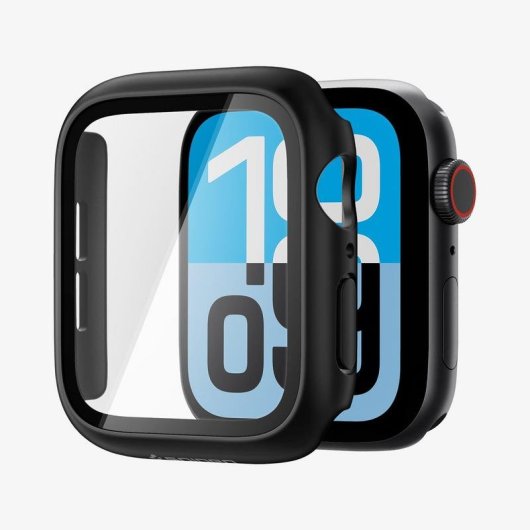 Etui Spigen Thin Fit 360 Apple Watch 44mm Noir