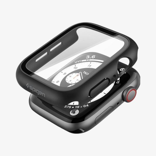 Etui Spigen Thin Fit 360 Apple Watch 44mm Noir
