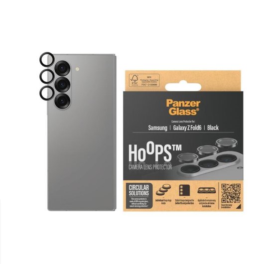 Protecteur d'objectif PanzerGlass Hoops Samsung Galaxy Z Fold6 Schwarz