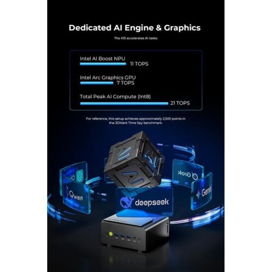 Barebone GMKtec NucBox K15 Intel Core Ultra 5 225 DDR5 96GB Wi-Fi 6E