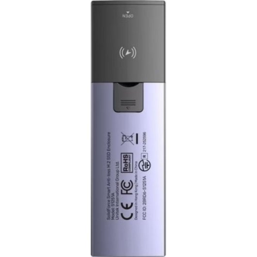 Caja PC Unitek S1251AGY01 M.2 Alluminio Grigio con LED e USB Tipo-C