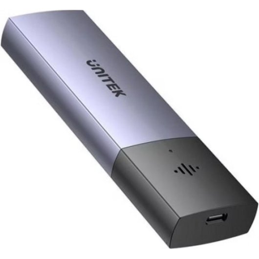 Caja PC Unitek S1251AGY01 M.2 Alluminio Grigio con LED e USB Tipo-C