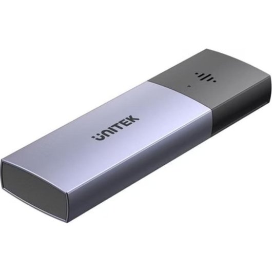 Caja PC Unitek S1251AGY01 M.2 Alluminio Grigio con LED e USB Tipo-C