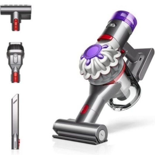 Handstaubsauger Dyson Car+Boat 115W 40 Min Haustiere Allergien Grau Rot Violett