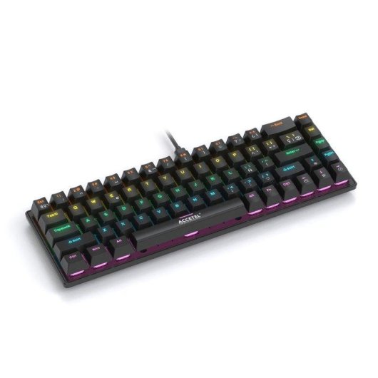 Clavier Accetel Pct570cbk mécanique noir distribution espagnole