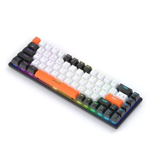 Clavier Accetel Pct590bt Blanc sans fil mécanique distribution espagnole