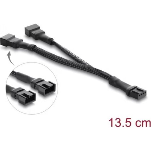 Cable de interfaz Delock 91338 0,14 m negro macho-macho