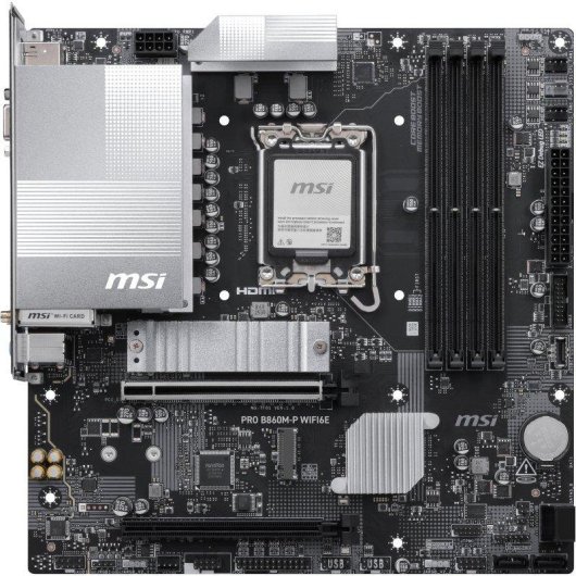 Scheda Madre MSI PRO B860M-P WIFI6E B860 LGA1851 DDR5 Micro-ATX WiFi 6E 2.5G LAN