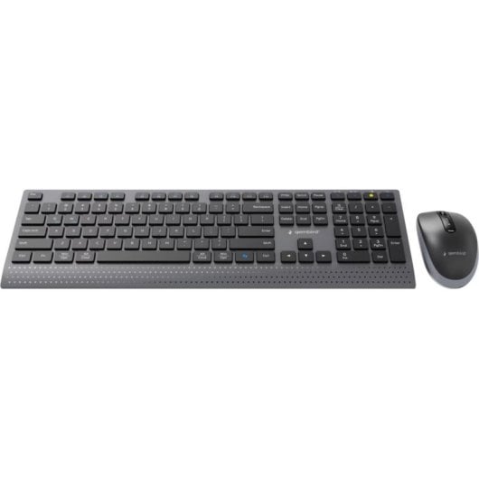 Clavier Gembird KBS-WPS-02 sans fil noir US QWERTY avec souris