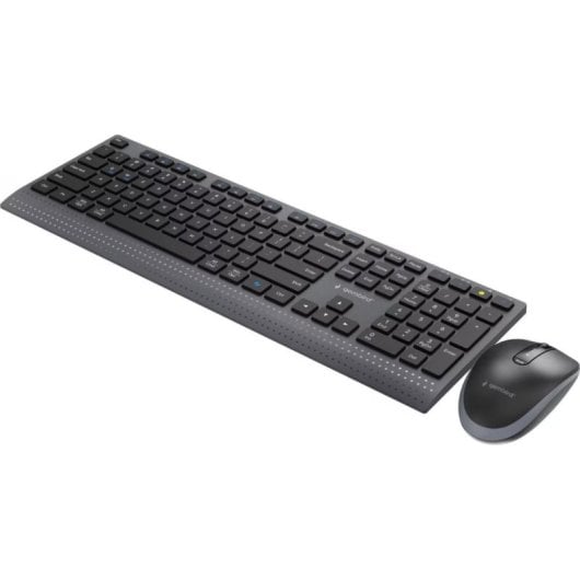 Clavier Gembird KBS-WPS-02 sans fil noir US QWERTY avec souris
