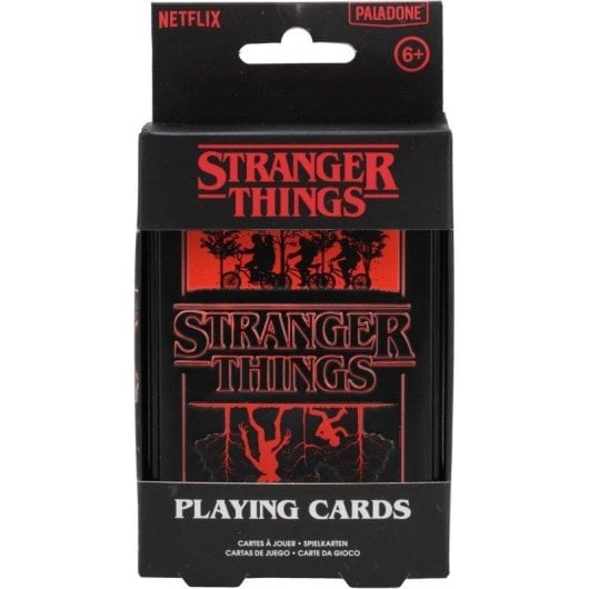Baralho Paladone Stranger Things Caixa Metal Colecionável