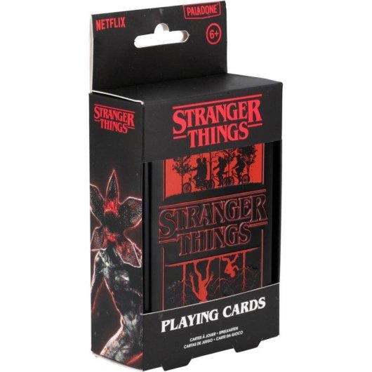 Baralho Paladone Stranger Things Caixa Metal Colecionável