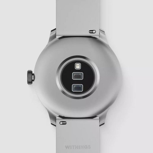 Withings ScanWatch Light 37mm Blanco Correa Gris Bluetooth Acero inoxidable